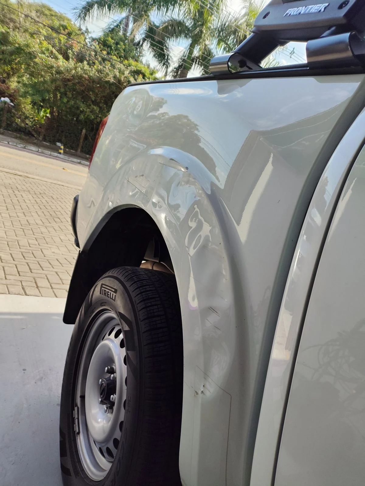 Ford Ranger antes da funilaria e pintura — Meta Car Florianópolis